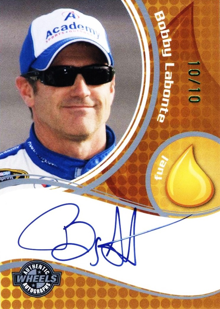 2010 Wheels Autograph Target Paralell Bobby Labonte (1)